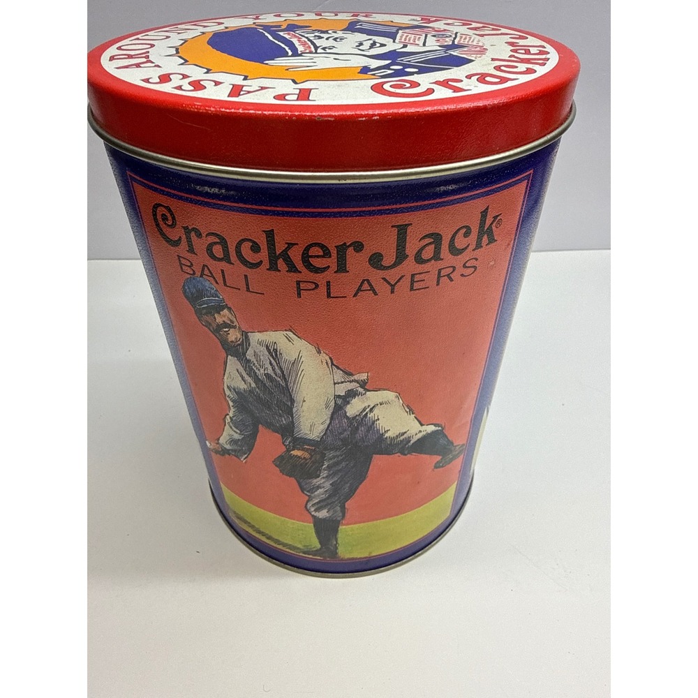 Vintage 1992 Cracker Jack Limited Edition Tin Third in Series Baseball Sailor